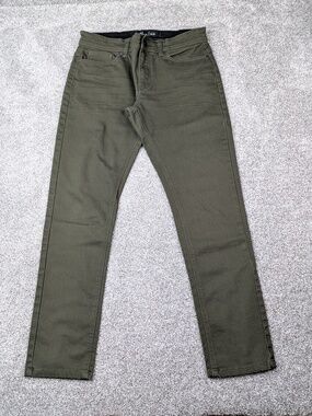 Nick Danger Jeans Mens 32x32 Green Slim Fit Stretch Five Pocket Designer Pants